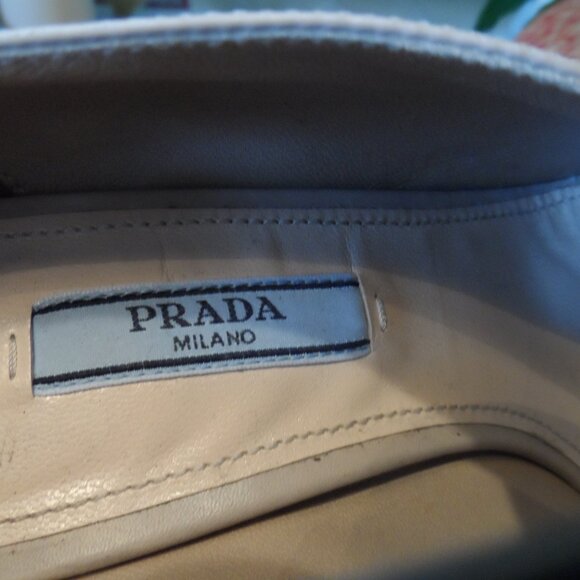 Prada Nude Lamb Leather Peep Toe Ankle Boots Size 37B - Picture 6 of 16